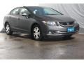 Polished Metal Metallic - Civic Hybrid Sedan Photo No. 1