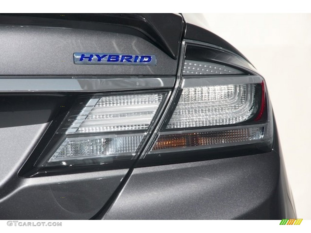 2013 Civic Hybrid Sedan - Polished Metal Metallic / Gray photo #5