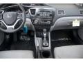 Gray 2013 Honda Civic Hybrid Sedan Dashboard