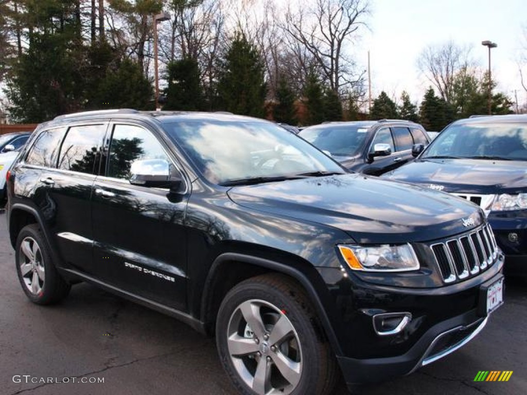 2014 Grand Cherokee Limited 4x4 - Black Forest Green Pearl / Morocco Black photo #2