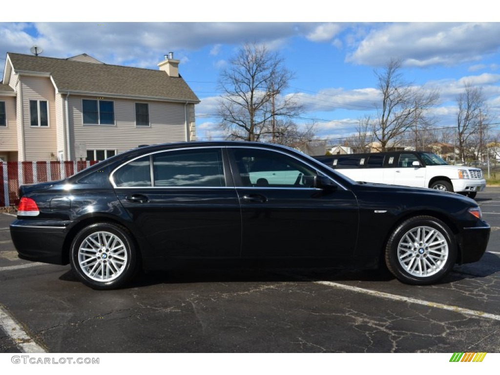 Black Sapphire Metallic 2005 BMW 7 Series 745Li Sedan Exterior Photo #79136873