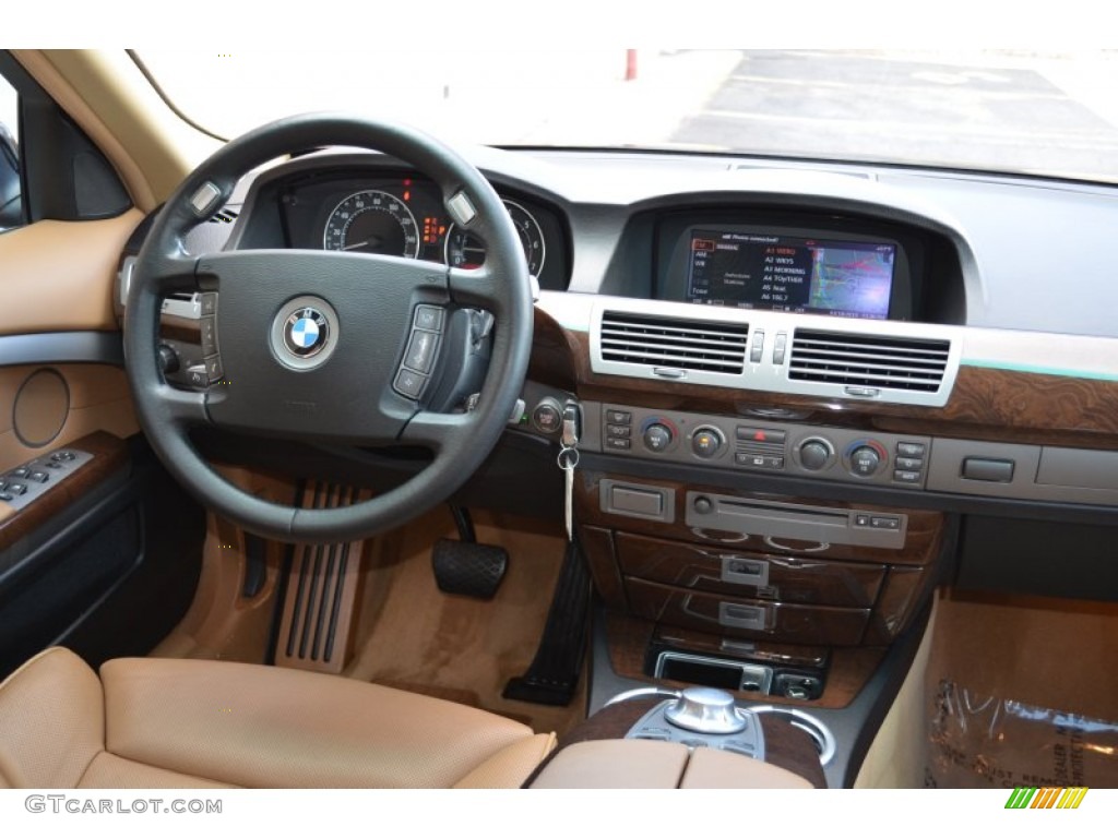2005 BMW 7 Series 745Li Sedan Black/Black Dashboard Photo #79136905