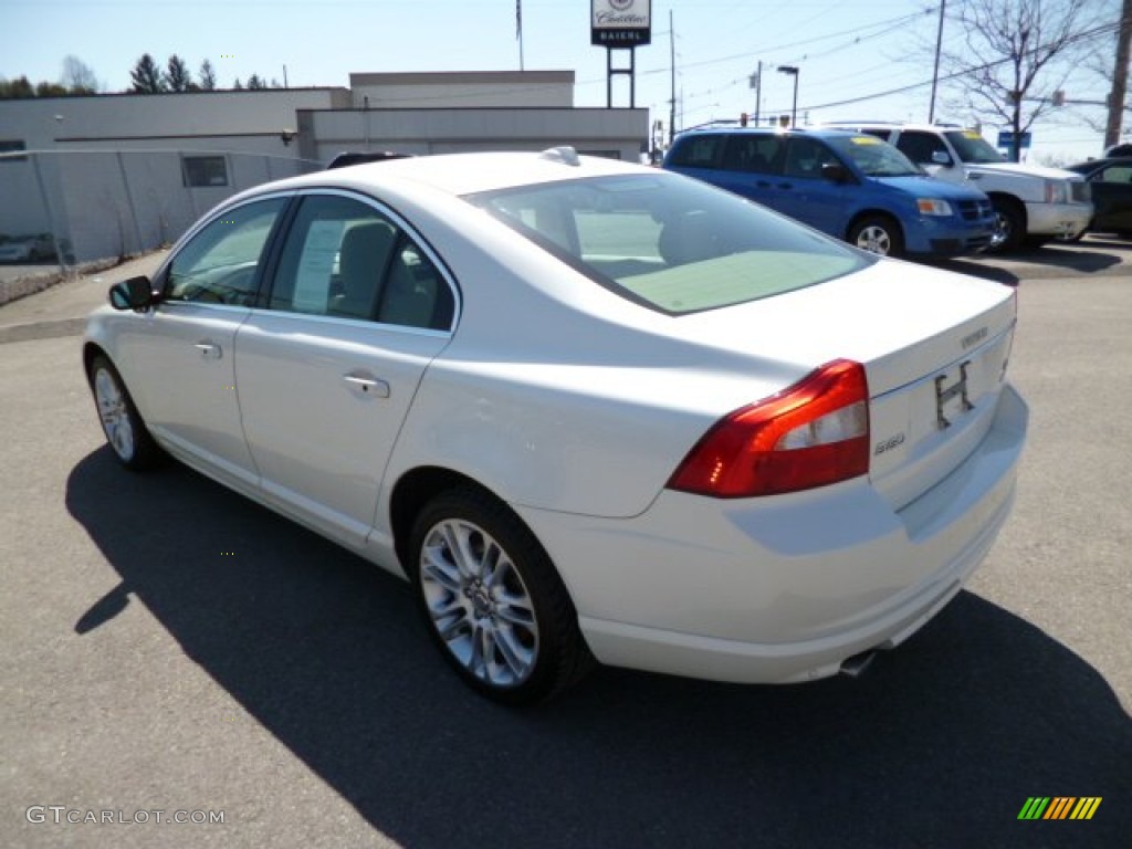 2007 S80 V8 AWD - White Pearl / Sandstone Beige photo #5
