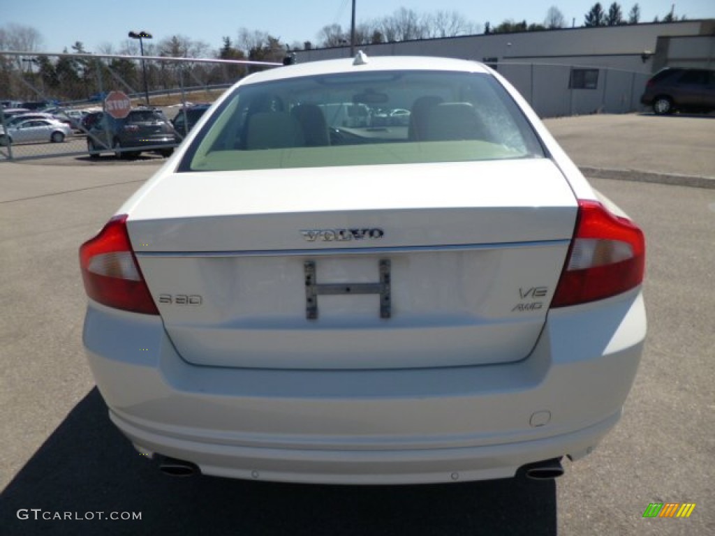 2007 S80 V8 AWD - White Pearl / Sandstone Beige photo #6