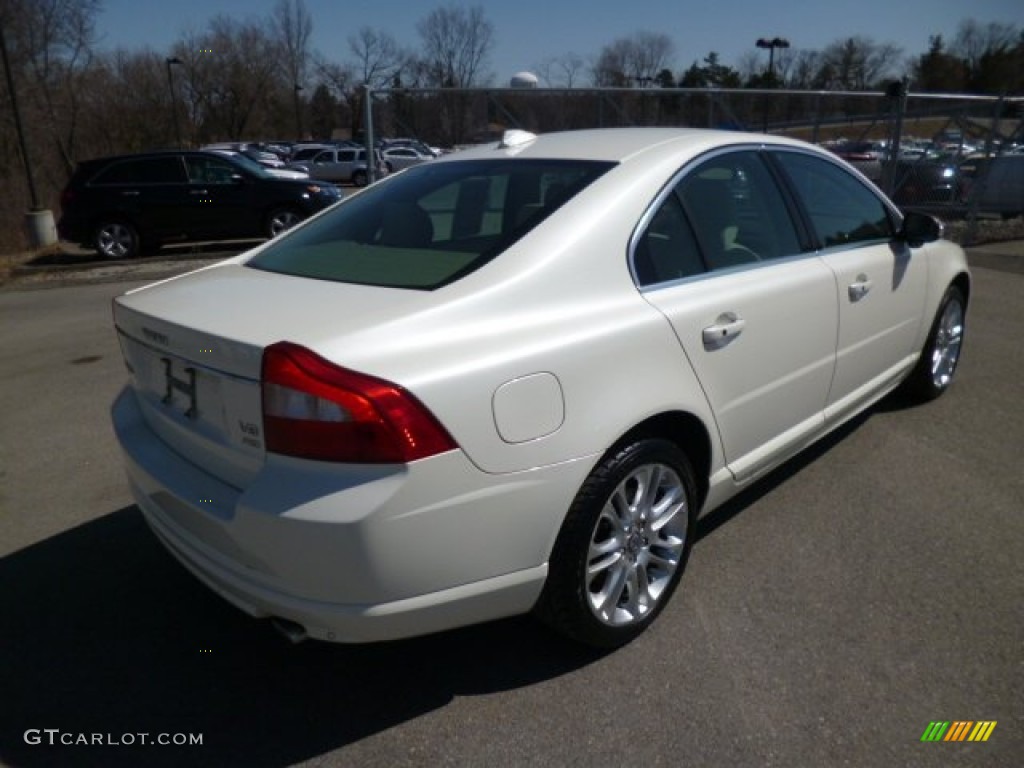 2007 S80 V8 AWD - White Pearl / Sandstone Beige photo #7