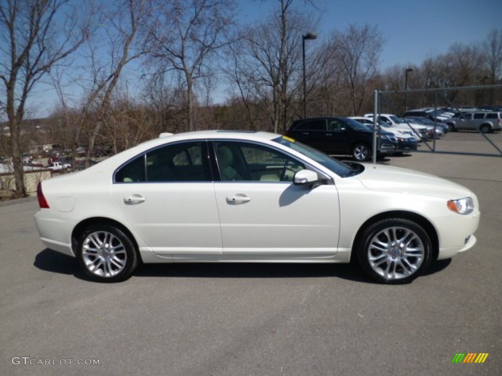 2007 S80 V8 AWD - White Pearl / Sandstone Beige photo #8