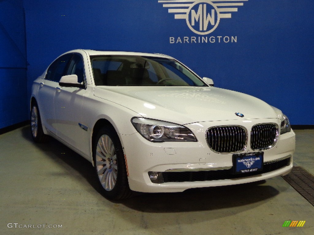 2012 7 Series 750i xDrive Sedan - Alpine White / Black photo #1