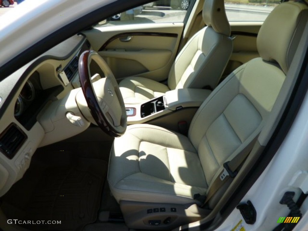 2007 S80 V8 AWD - White Pearl / Sandstone Beige photo #16