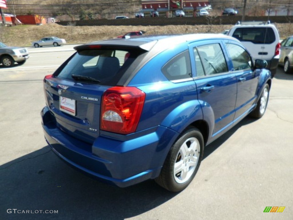 2009 Caliber SXT - Deep Water Blue Pearl / Dark Slate Gray photo #7