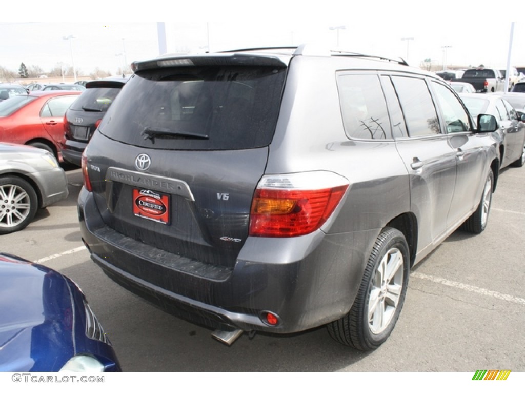 2008 Highlander Sport 4WD - Magnetic Gray Metallic / Ash Gray photo #2