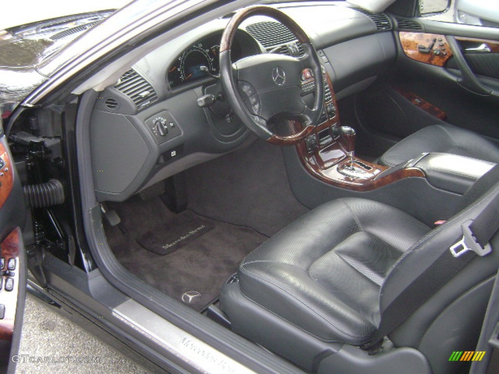 Charcoal Interior 2002 Mercedes-Benz CL 600 Photo #79140093