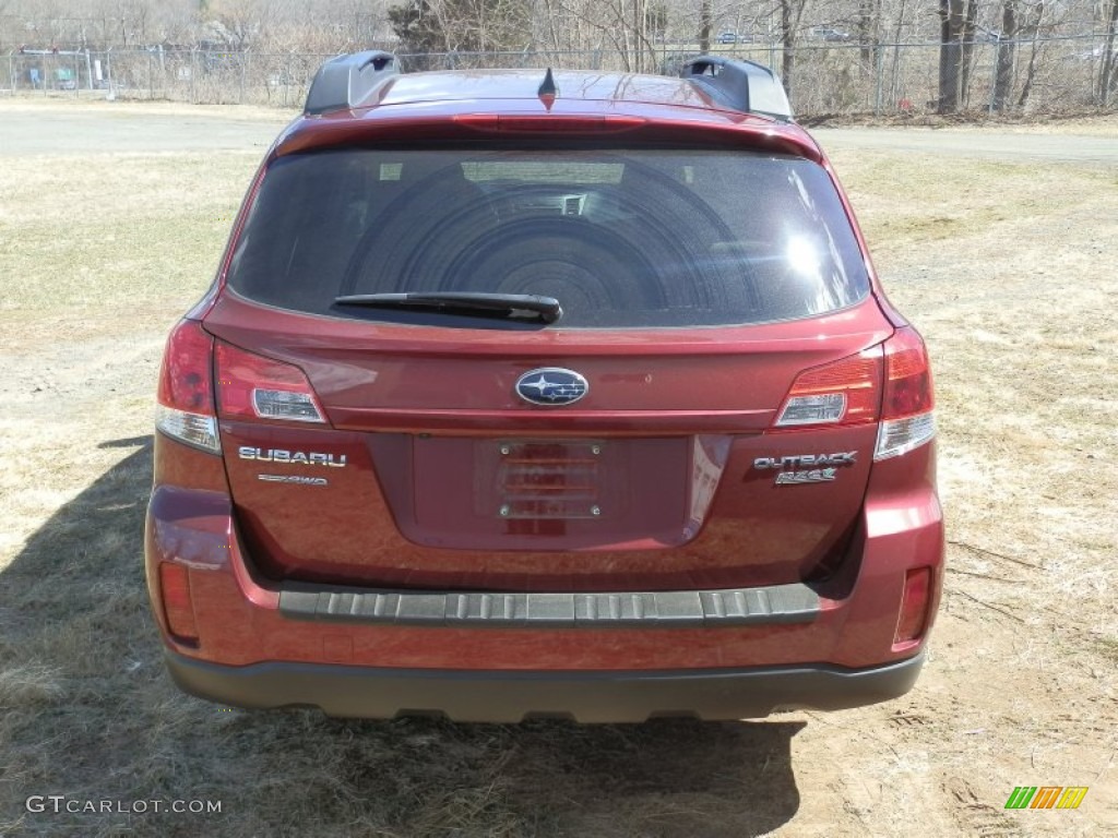 2011 Outback 2.5i Limited Wagon - Ruby Red Pearl / Warm Ivory photo #5