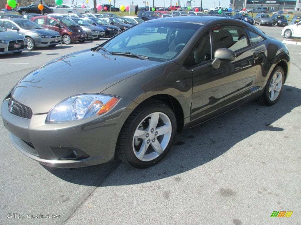 2010 Eclipse GS Coupe - Carbon Pearl / Dark Charcoal photo #3
