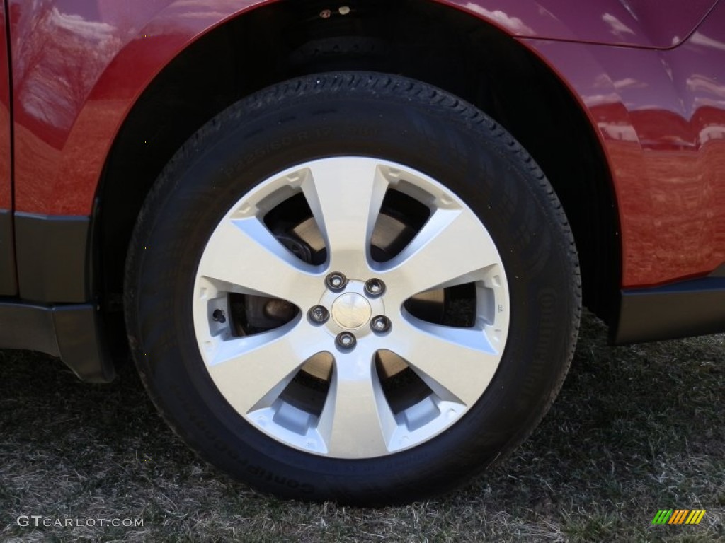 2011 Outback 2.5i Limited Wagon - Ruby Red Pearl / Warm Ivory photo #9