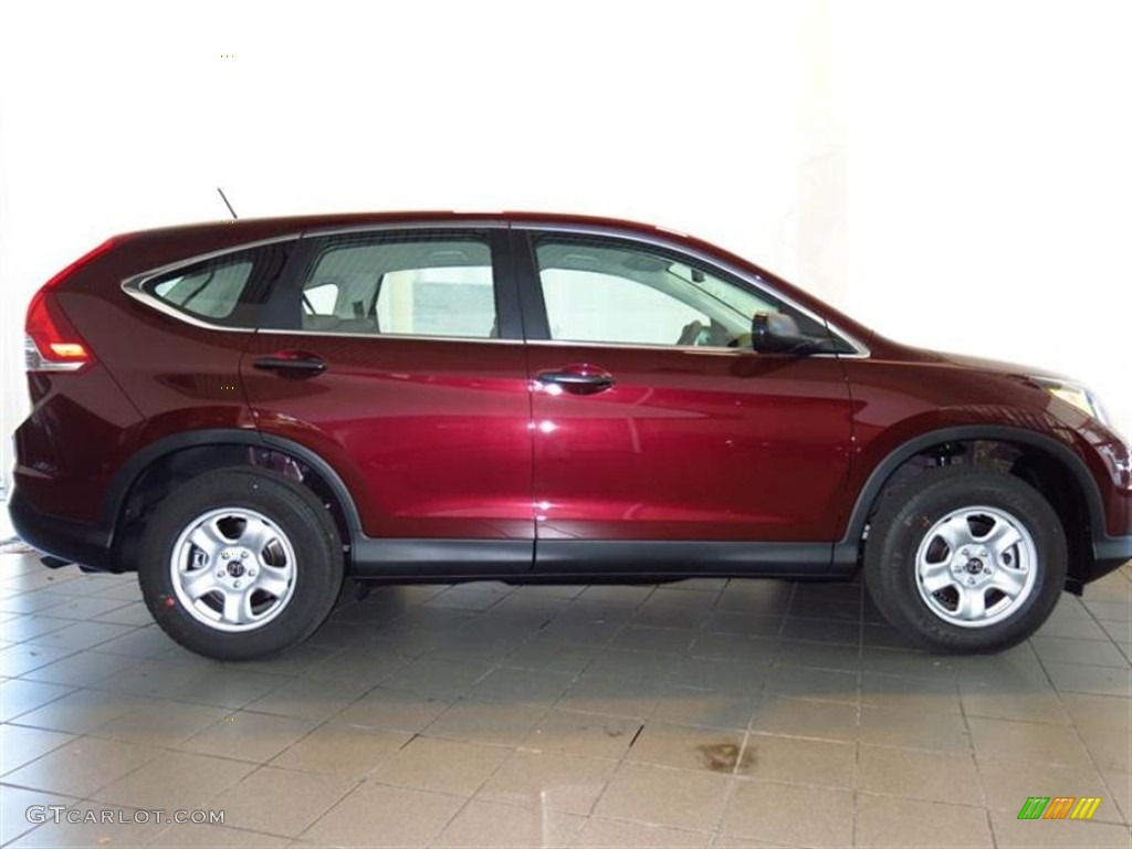 2013 CR-V LX - Basque Red Pearl II / Gray photo #2