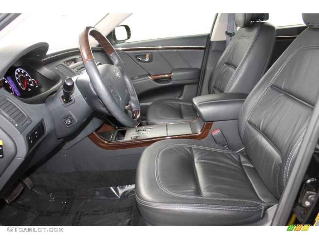 Black Interior 2010 Hyundai Azera Limited Photo #79140725