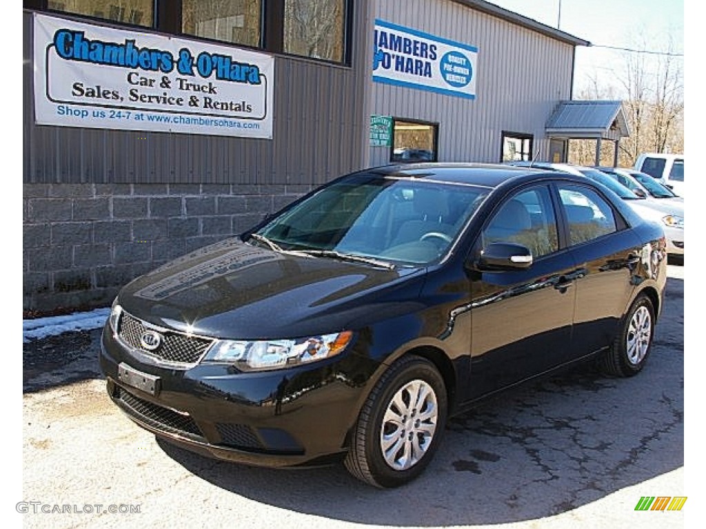 2010 Ebony Black Kia Forte EX #79126655 | GTCarLot.com - Car Color ...