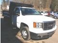 Summit White - Sierra 3500HD Work Truck Regular Cab 4x4 Chassis Dump Truck Photo No. 11