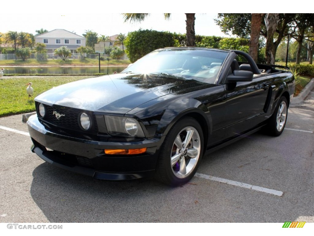 2007 Mustang GT/CS California Special Convertible - Black / Black/Parchment photo #3