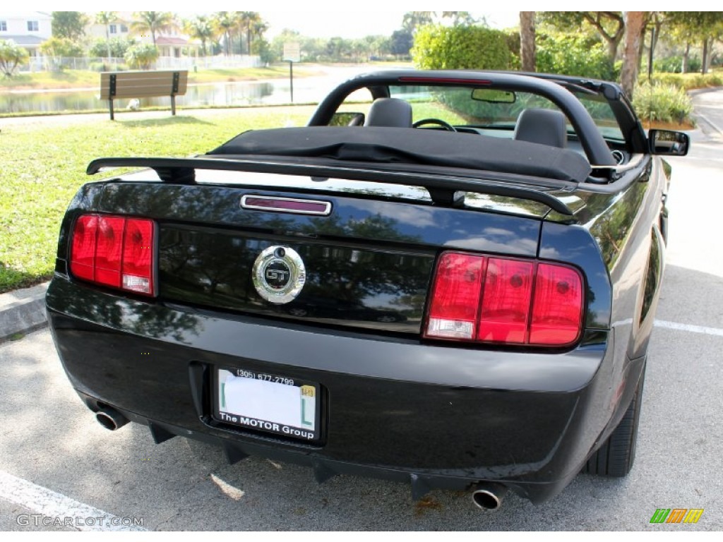 2007 Mustang GT/CS California Special Convertible - Black / Black/Parchment photo #6