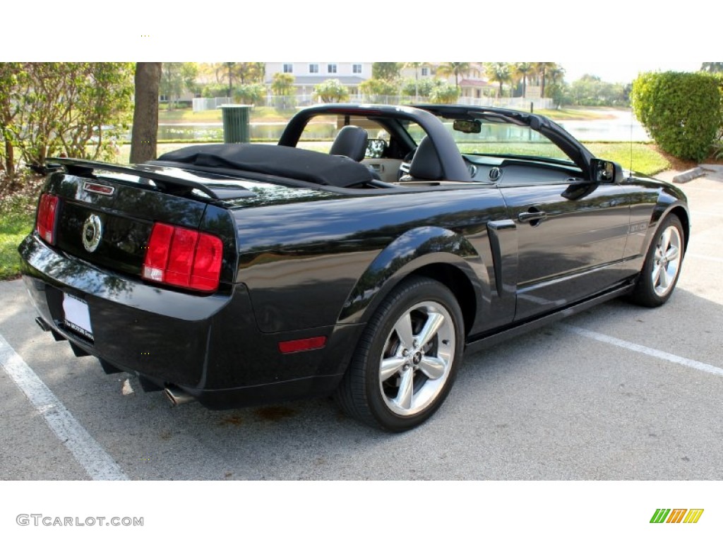 2007 Mustang GT/CS California Special Convertible - Black / Black/Parchment photo #7