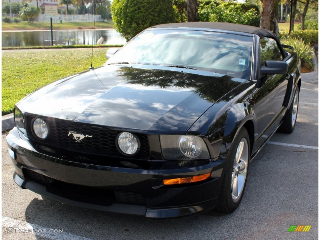 2007 Mustang GT/CS California Special Convertible - Black / Black/Parchment photo #11