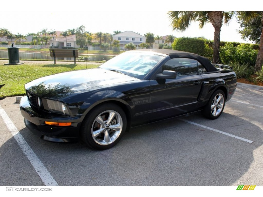 2007 Mustang GT/CS California Special Convertible - Black / Black/Parchment photo #12