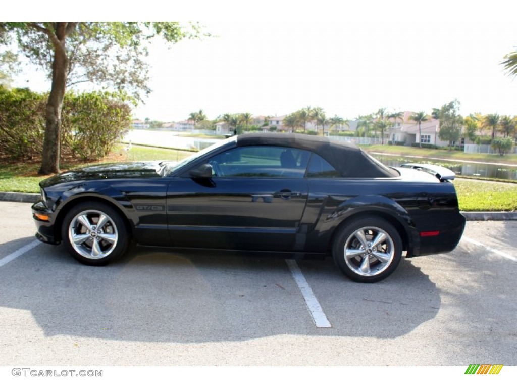 2007 Mustang GT/CS California Special Convertible - Black / Black/Parchment photo #13