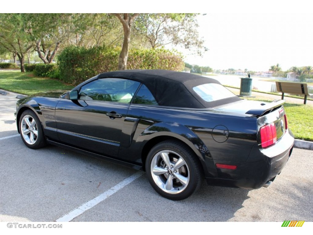 2007 Mustang GT/CS California Special Convertible - Black / Black/Parchment photo #14