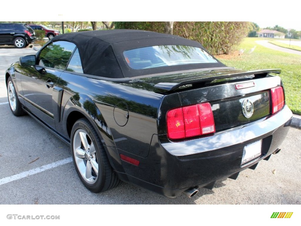 2007 Mustang GT/CS California Special Convertible - Black / Black/Parchment photo #15