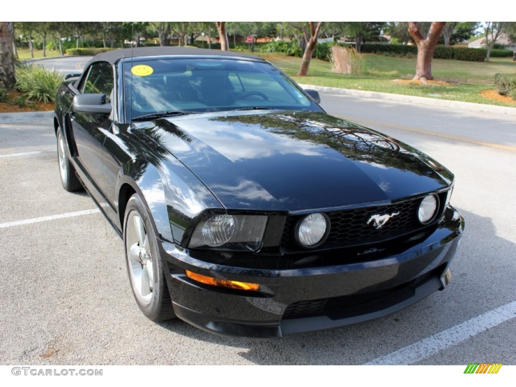 2007 Mustang GT/CS California Special Convertible - Black / Black/Parchment photo #17