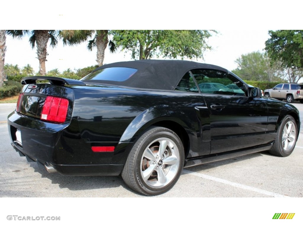 2007 Mustang GT/CS California Special Convertible - Black / Black/Parchment photo #19