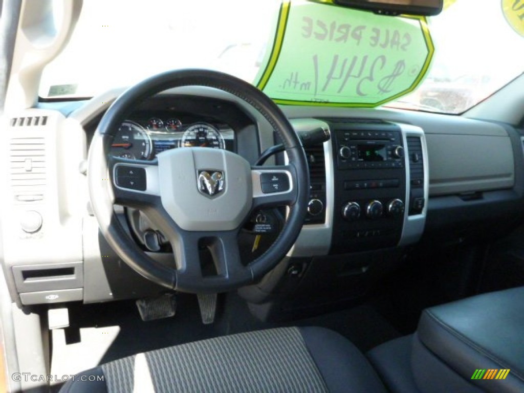 2010 Ram 1500 Big Horn Quad Cab 4x4 - Inferno Red Crystal Pearl / Dark Slate/Medium Graystone photo #13