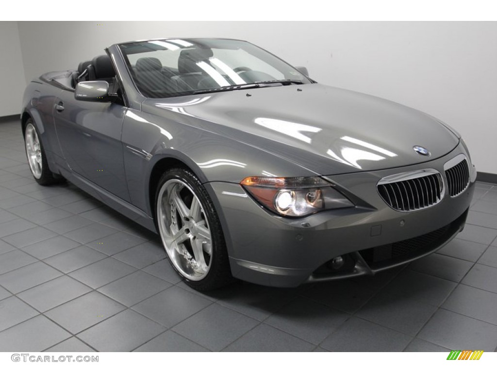 2007 6 Series 650i Convertible - Stratus Grey Metallic / Black photo #1