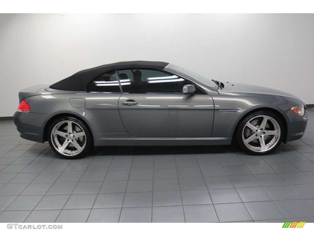 2007 6 Series 650i Convertible - Stratus Grey Metallic / Black photo #8