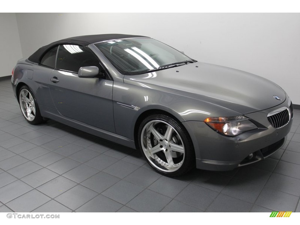 2007 6 Series 650i Convertible - Stratus Grey Metallic / Black photo #9