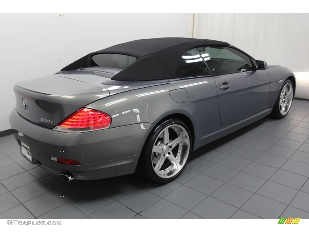 2007 6 Series 650i Convertible - Stratus Grey Metallic / Black photo #12