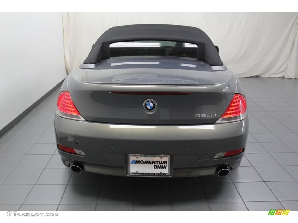 2007 6 Series 650i Convertible - Stratus Grey Metallic / Black photo #13