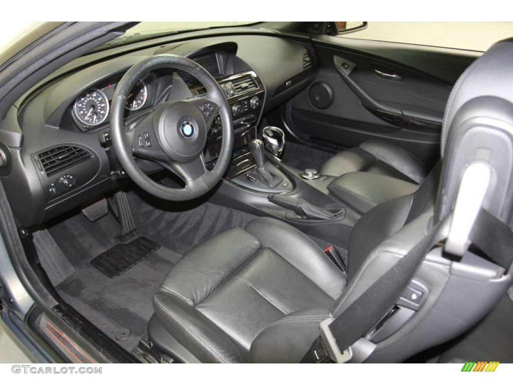 Black Interior 2007 BMW 6 Series 650i Convertible Photo #79144478