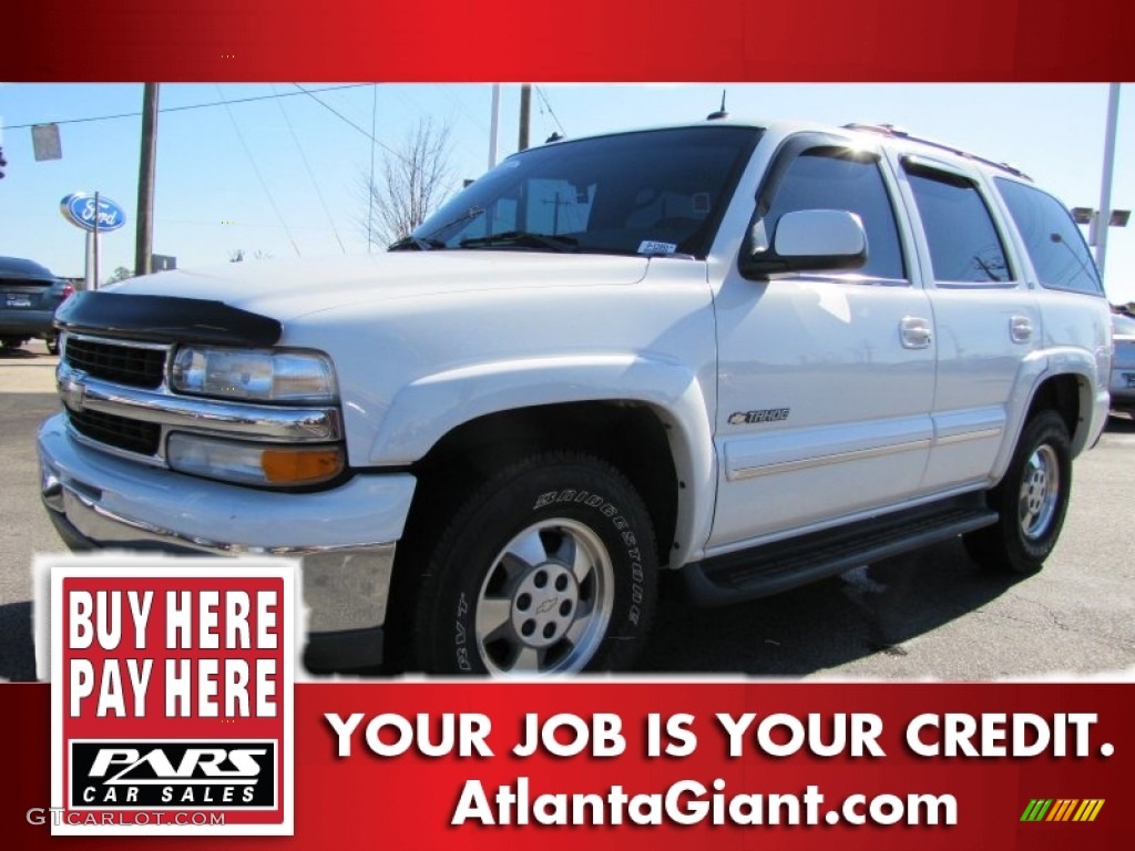 2003 Tahoe LT - Summit White / Tan/Neutral photo #1