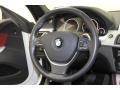 Vermillion Red Nappa Leather Steering Wheel Photo for 2012 BMW 6 Series #79145514