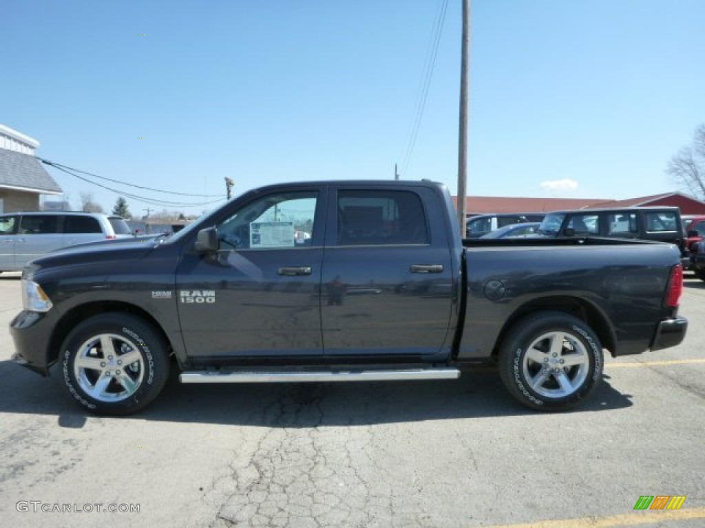 2013 1500 Express Crew Cab 4x4 - Maximum Steel Metallic / Black/Diesel Gray photo #2