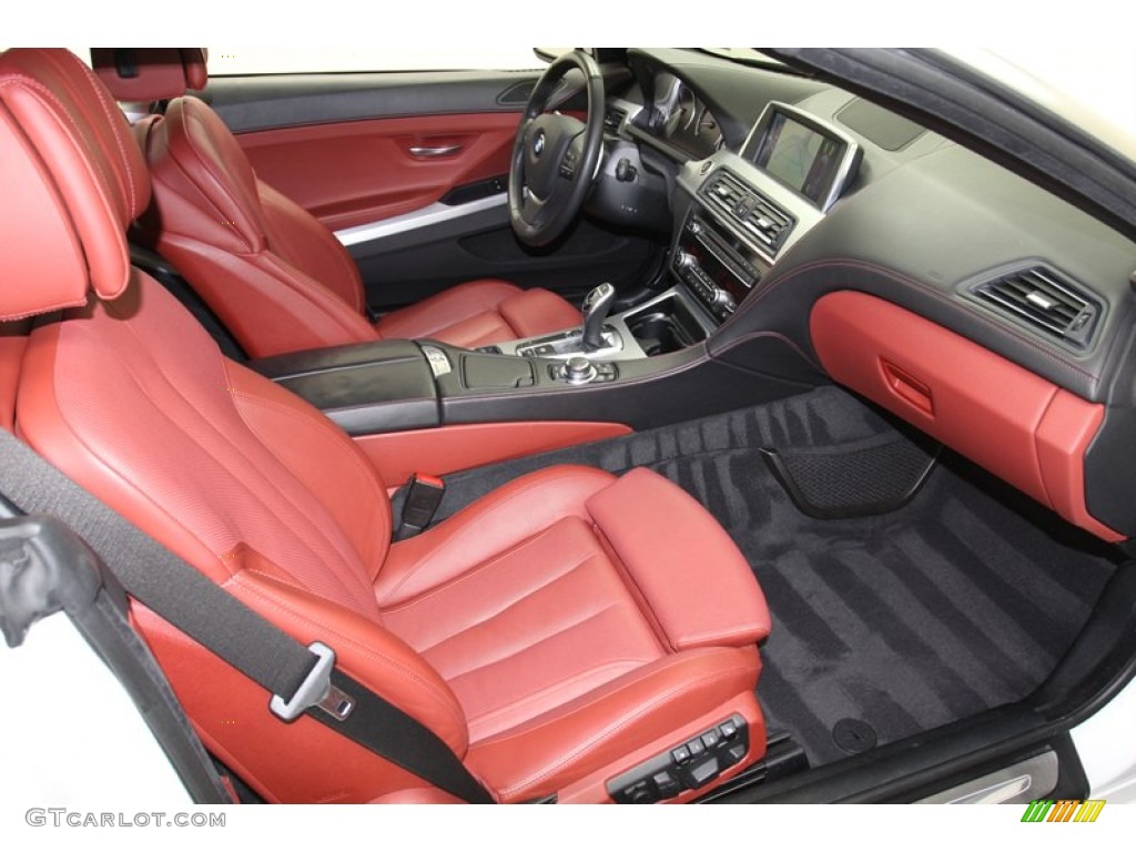 2012 BMW 6 Series 650i Convertible Front Seat Photo #79145538
