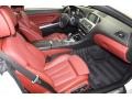 Vermillion Red Nappa Leather Front Seat Photo for 2012 BMW 6 Series #79145538