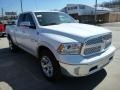 2013 Bright White Ram 1500 Laramie Quad Cab 4x4  photo #6