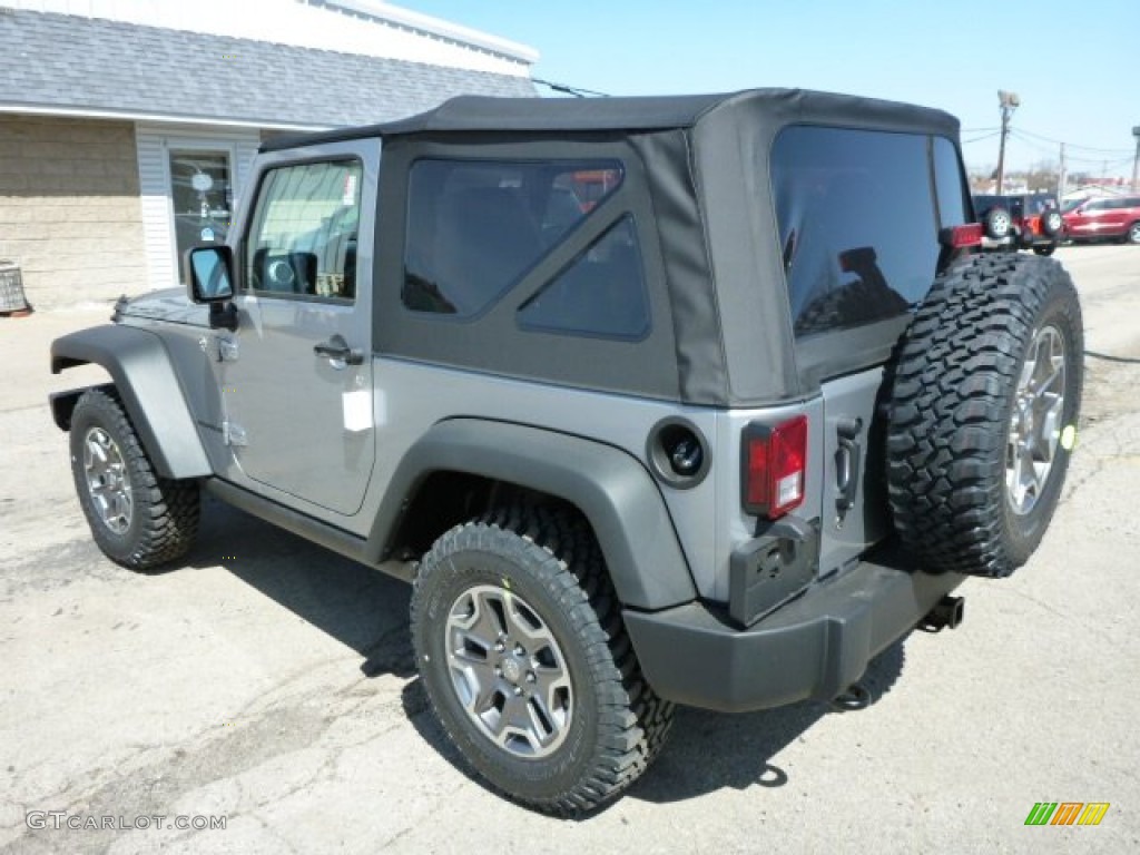 2013 Wrangler Rubicon 4x4 - Billet Silver Metallic / Black photo #3