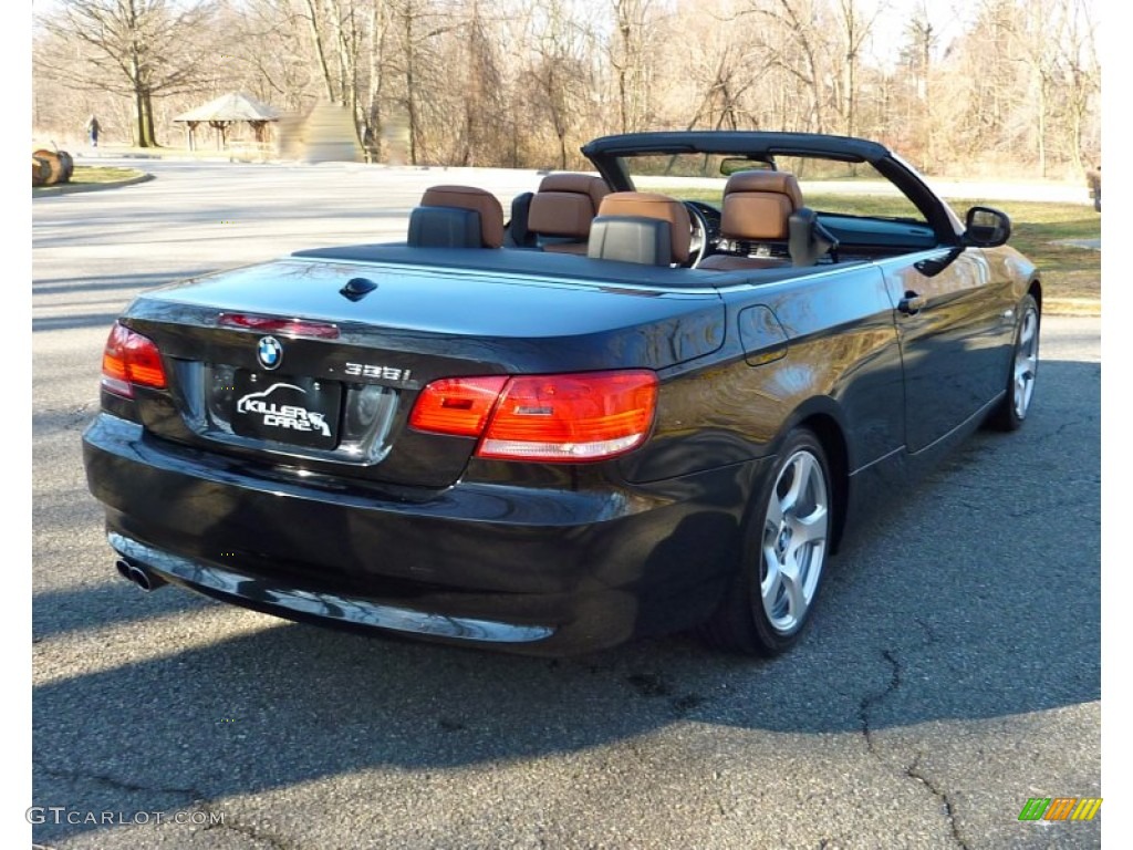 2010 3 Series 328i Convertible - Black Sapphire Metallic / Saddle Brown Dakota Leather photo #7