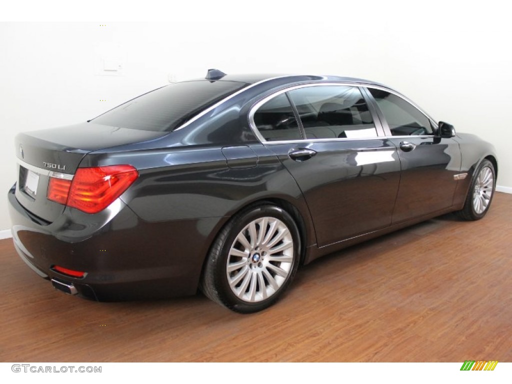 2009 7 Series 750Li Sedan - Dark Graphite Metallic / Oyster Nappa Leather photo #3