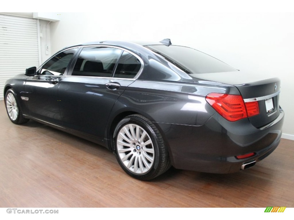 2009 7 Series 750Li Sedan - Dark Graphite Metallic / Oyster Nappa Leather photo #4