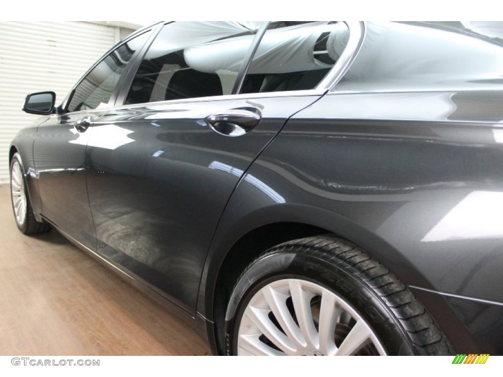2009 7 Series 750Li Sedan - Dark Graphite Metallic / Oyster Nappa Leather photo #7